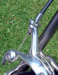 For sidepulls, the adjuster is on the brake